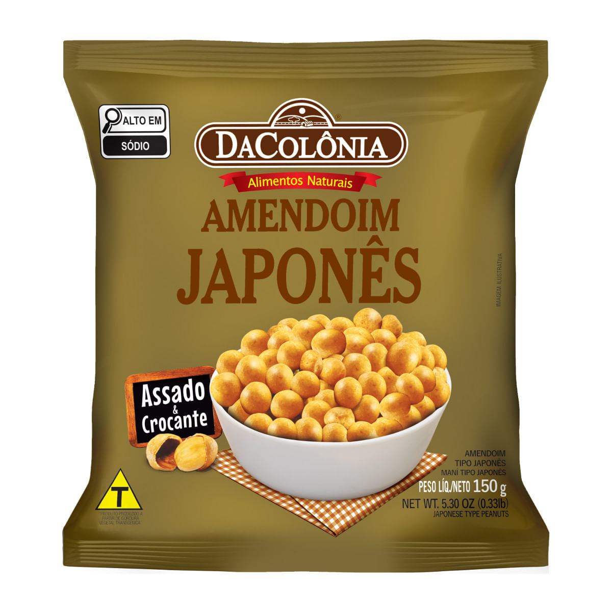 AMENDOIM DACOLONIA SALGADO PCT 150G JAPONES