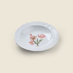 Prato Fundo Bouquet Cerâmica 20cm - A\CASA