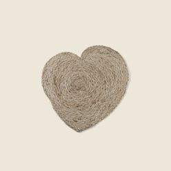 Sousplat 35cm Fibra Natural Heart - A\CASA