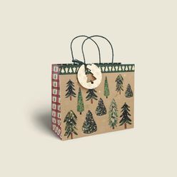 Sacola Christmas Tree Papel 31x26cm - A\CASA
