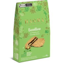 Biscoito HAOMA Biscottino Pistache com Chocolate Branco Zero Adição de Açúcares 84g