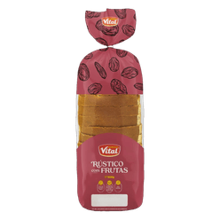 Pão Vital Rústico Com Frutas Zero Lactose 500g