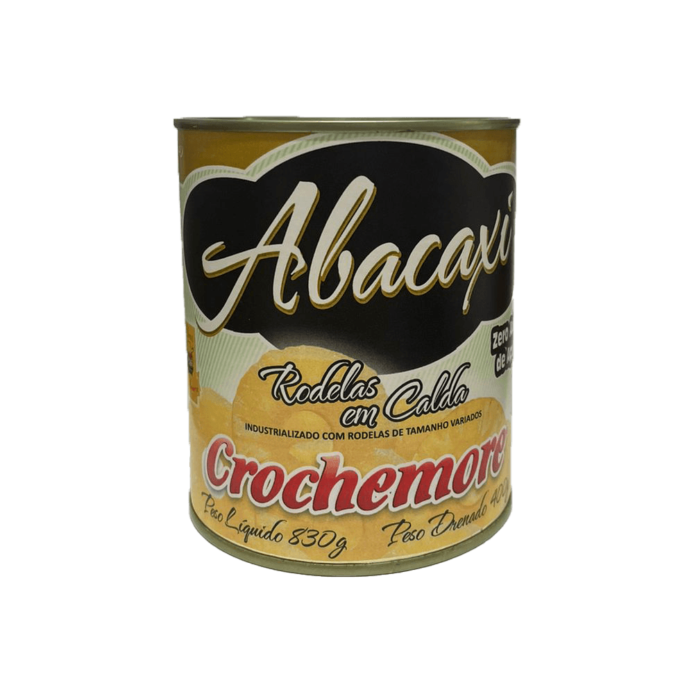 Abacaxi em Calda CROCHEMORE em Rodelas Zero Áçucar 400g