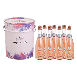 Kit Espumante CASA PERINI Aquarela com Balde com 7 Garrafas de 750ml cada
