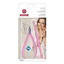 Alicate para Cutículas MUNDIAL Sandy + Espátula Dupla