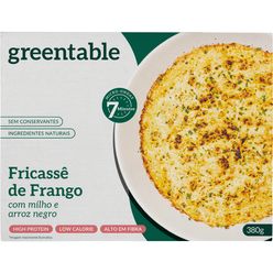 Fricassê GREENTABLE Frango com Milho e Arroz Negro Congelado 380g