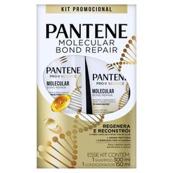 Kit PANTENE Molecular Bond Repair Shampoo 300ml + Condicionador 150ml Kit Promocional