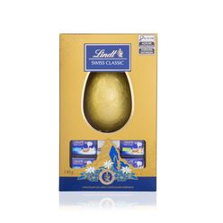 Ovo de Páscoa LINDT Swiss Classic Chocolate Ao Leite com Barra de Chocolate Sortido 130g