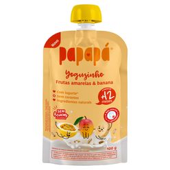 Papinha PAPAPÁ Yoguzinho Frutas Amarelas & Banana sem Açúcar Adicionado 100g