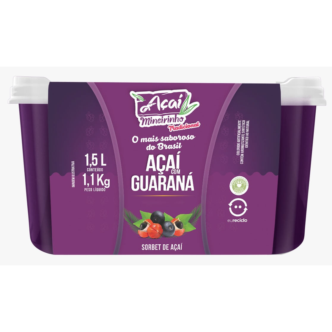 Açaí ACAÍ MINEIRINHO com Guaraná 1.5L