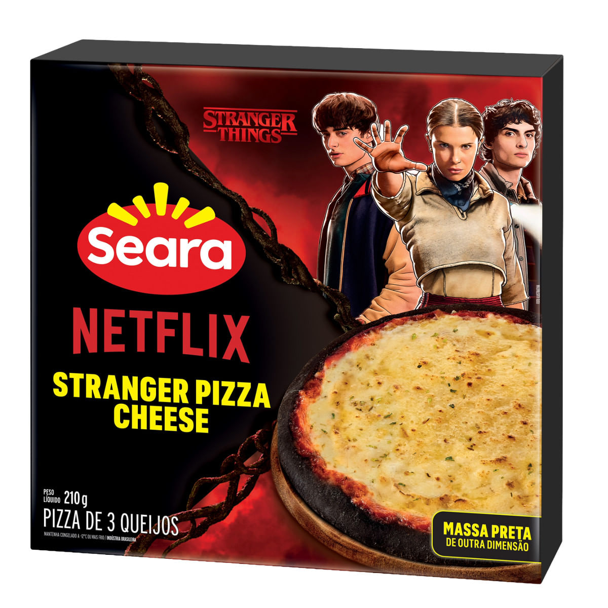 Pizza SEARA Netflix Stranger Cheese Congelada 210g