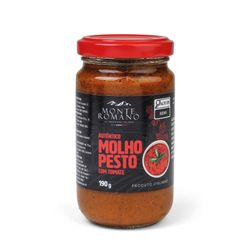 Molho Pesto MONTE ROMANO Rosso 190g