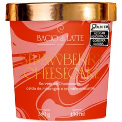 Sorvete BACIO DI LATTE Strawberry Cheesecake 490ml