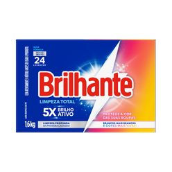 Lava Roupas em Pó BRILHANTE Limpeza Total 1.6 kg