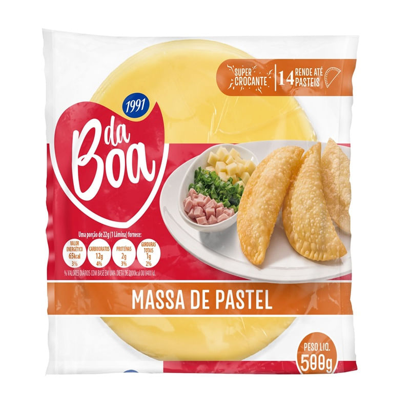 Massa para Pastel DA BOA 500g