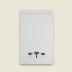 Toalha de Lavabo Palmeira Algodão 30x50cm - A\CASA
