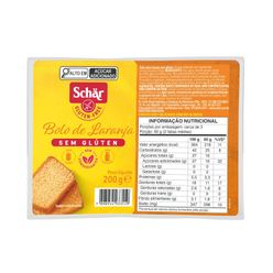 Bolo SCHAR Laranja sem Glúten e sem Lactose 200g