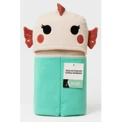 Toalha Poncho Cavalo Marinho 90x80cm - A\BABY