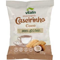 Biscoito VITALIN Amanteigado Caseirinho Coco Sem Glúten e Lactose 100g