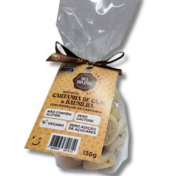 Biscoito SEU DIVINO Castanha de Caju e Baunilha Sem Glúten,Lactose e Açucares 130g