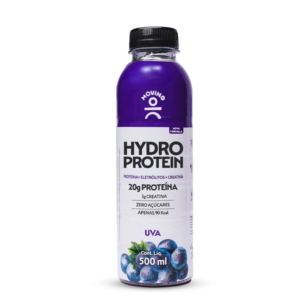 Bebida Isotônica MOVING Hydro Protein Uva 20g de Proteína,Sem Açúcares ...