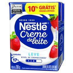 Creme de Leite NESTLÉ 200g Grátis 10%