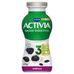 Leite Fermentado Parcialmente Desnatado Ameixa ACTIVIA Frasco 170g
