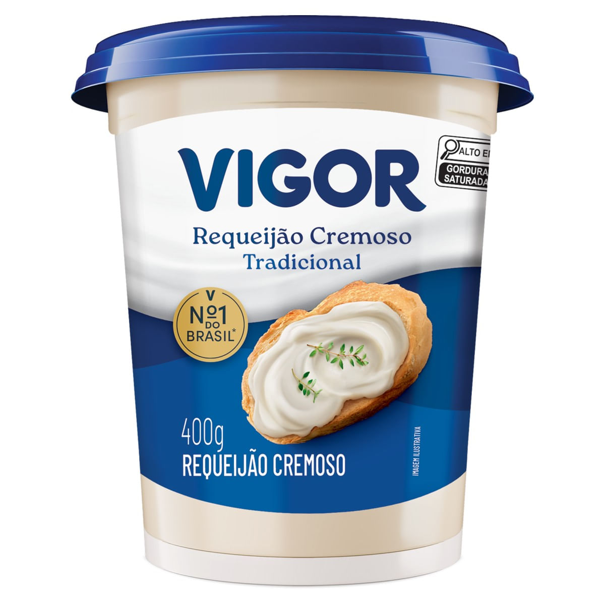 Requeijão Cremoso Tradicional VIGOR Pote 400g