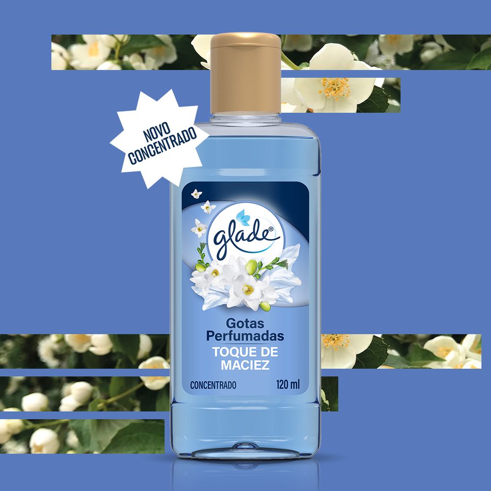 Limpador Perfumado GLADE Concentrado Toque de Maciez 120ml