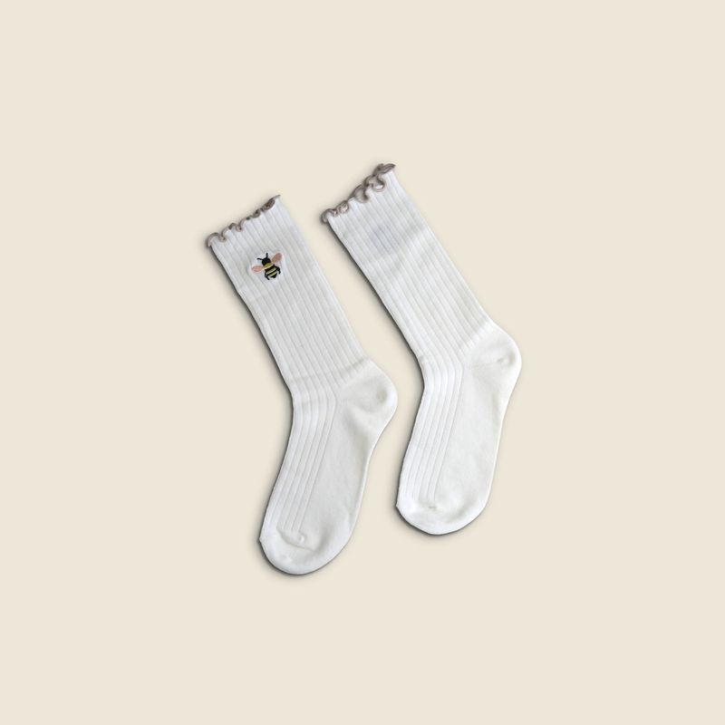 Meia Bloom Branco - A\CASA-1774875330775