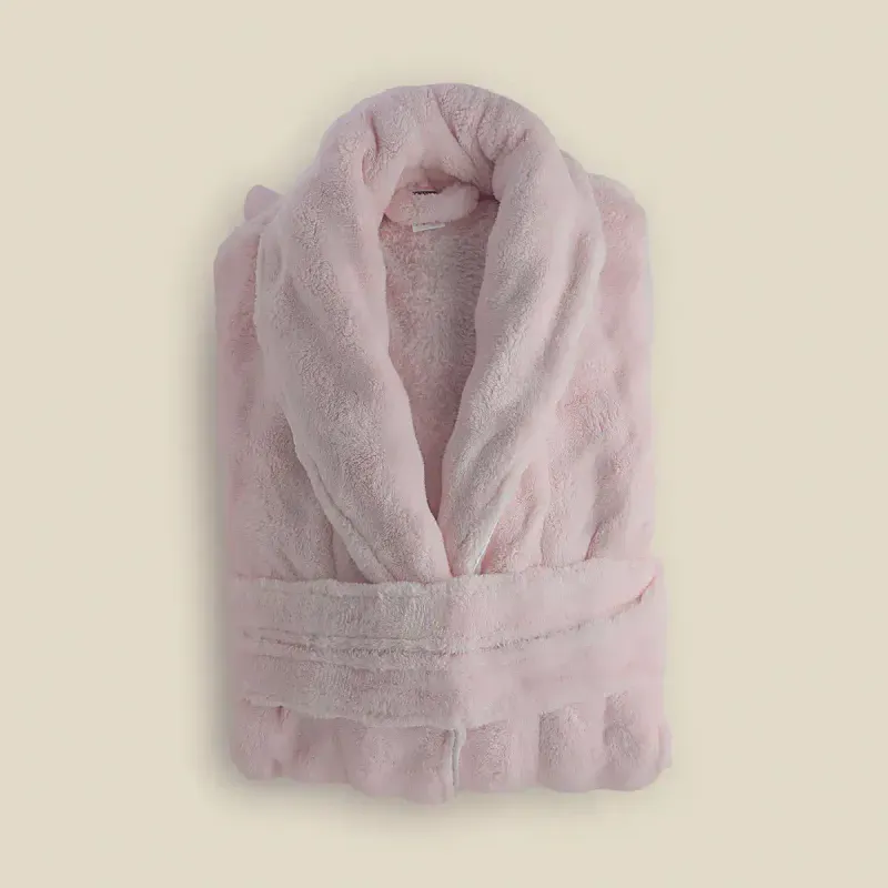 Roupão ACASA GG Microfibra Premium Rose Rosa Ref.: 2601-1774895364282