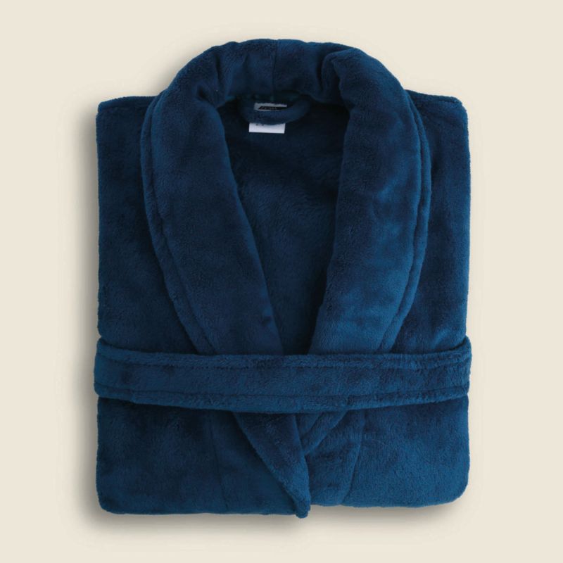 Roupão Teal ACASA M Microfibra Azul Ref.: 2601-1774895557336