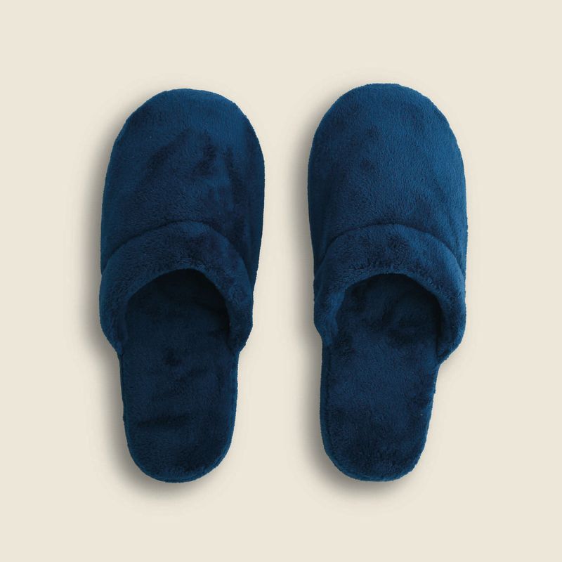 Pantufa Teal Microfibra Azul - A\CASA-1774895924366