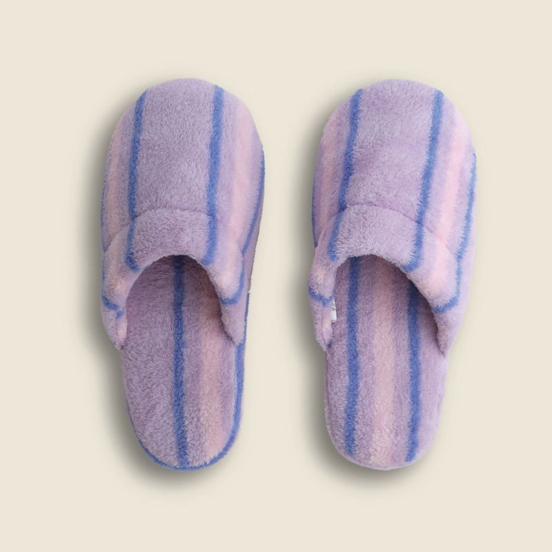 Pantufa Lines Microfibra Lilás - A\CASA-1774896120310