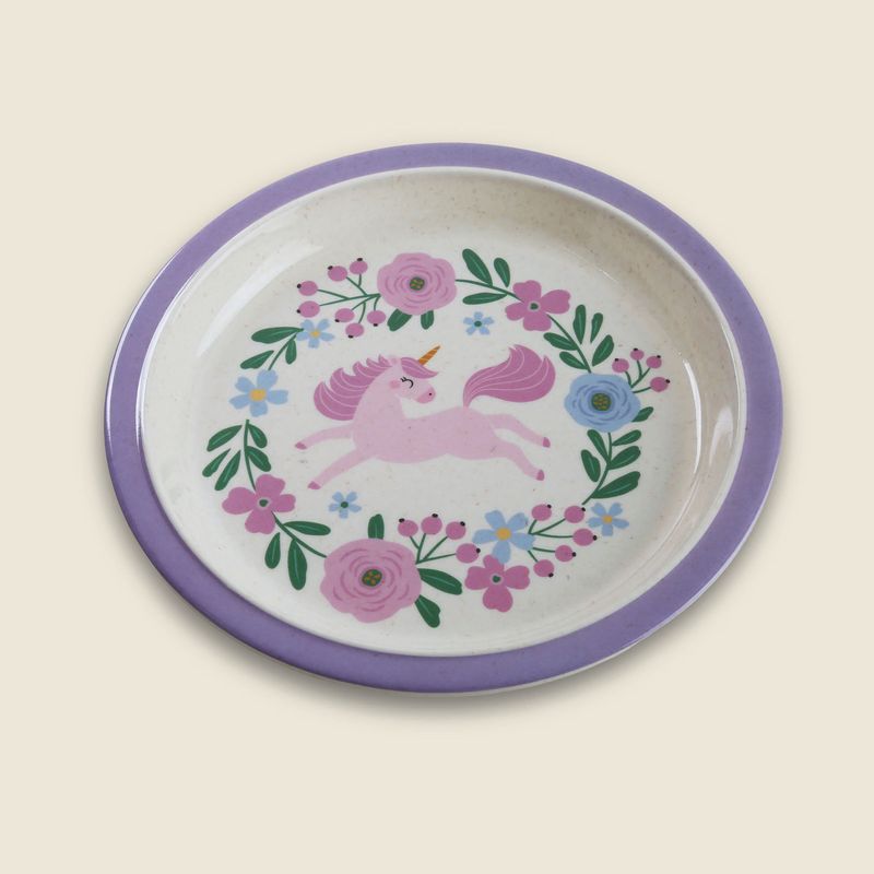 Prato 21.5cm Bambu Unicorn Lilás - A\BABY-1774897218619