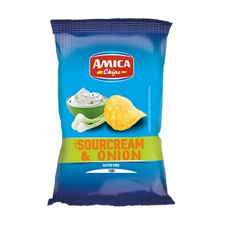 Batata Chips AMICA Sourcream/Onion 100g