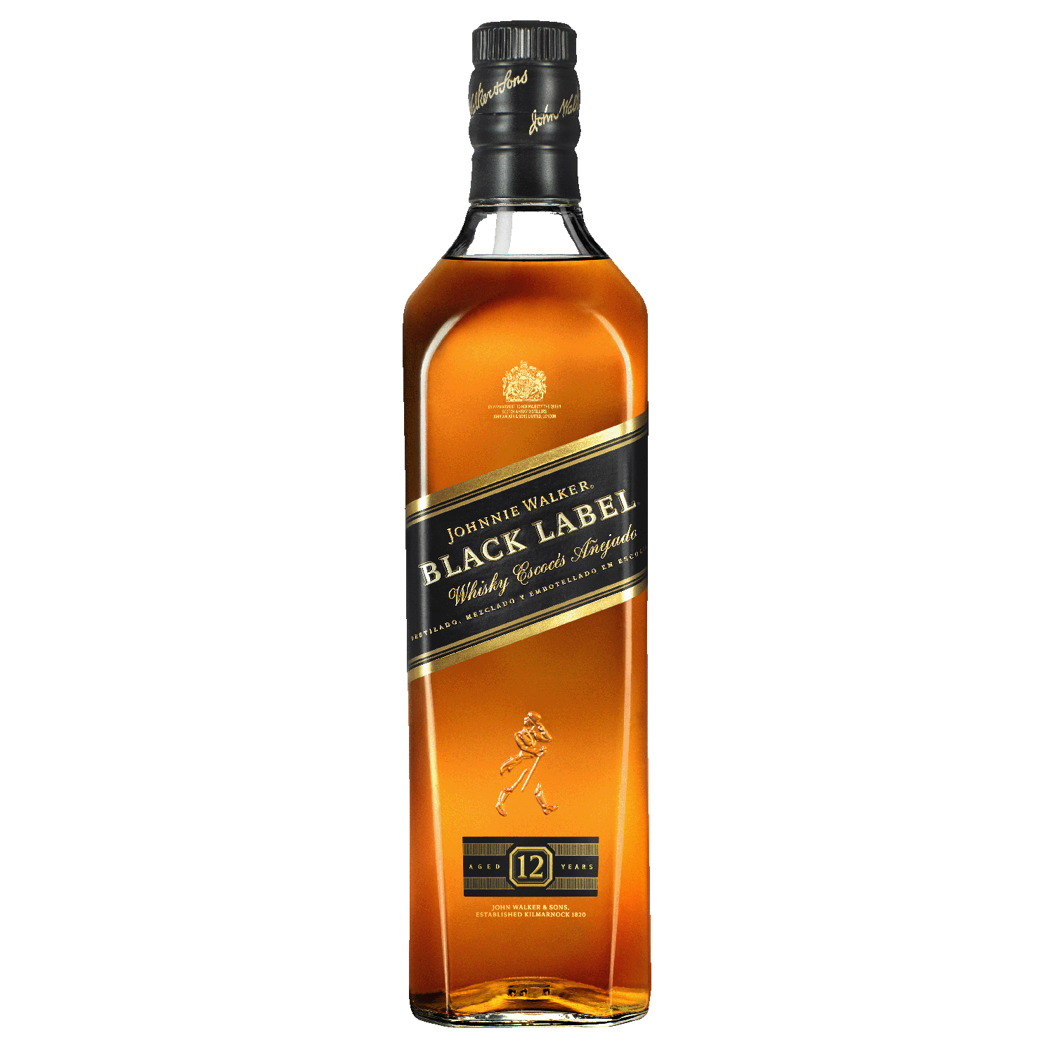 未開封 Johnnie Walker Black Label 白紋章 古酒　3本 Whisky Johnnie Walker Black Label 750ml - Angeloni Super