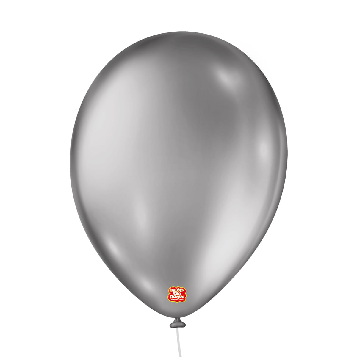 Encontraproduto.com.br - Balão Metallic N9 Prateado 25 Unidades SAO ROQUE