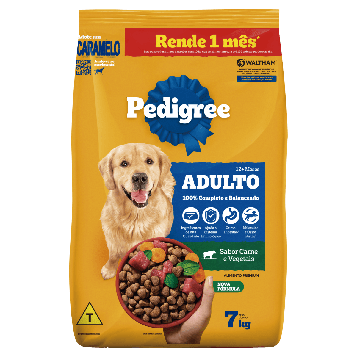 Ração PEDIGREE para Cães Adultos Carne 7KG